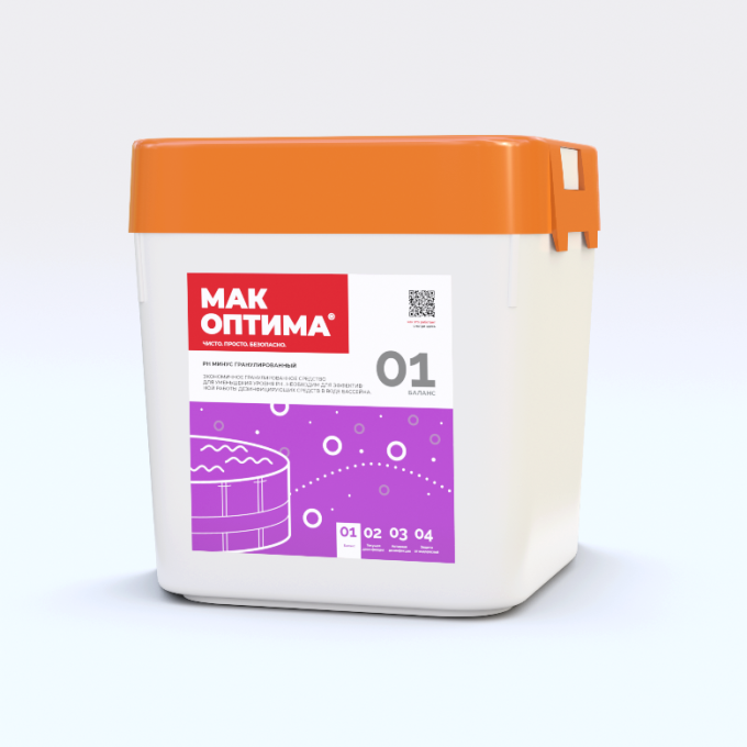 Гранулированное средство МАК ОПТИМА для снижения pH, 7,5 кг 753005